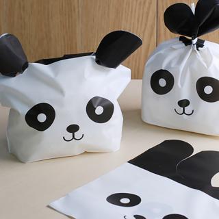 50Pcs Panda Cat Rabbit Ears Gift Bag Packaging Party Goodie Bags Packi_1